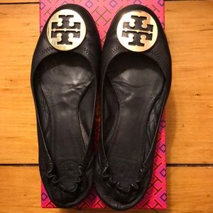 Black Tory Burch Flats